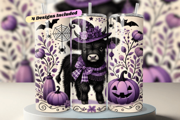 Download Baby Highland Cow Witch Halloween Wrap - Baby Collection