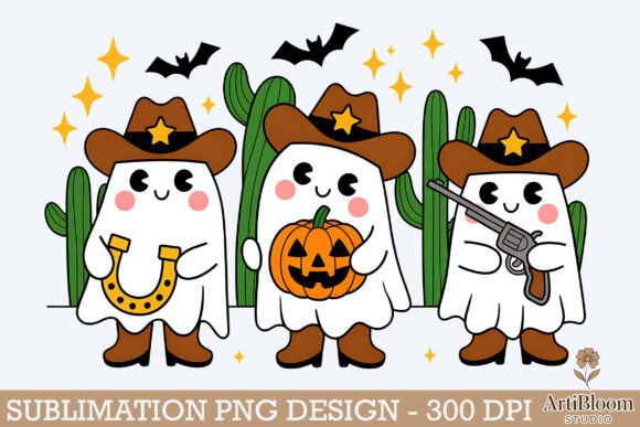 Download Cow Boy Spirit Halloween Design Png - Premium Resources
