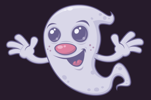 Download Cute Retro Ghost Cartoon - Retro Collection