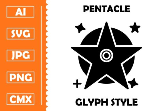 Download Pentacle Vector Glyph Icon Design - Pentacle Collection
