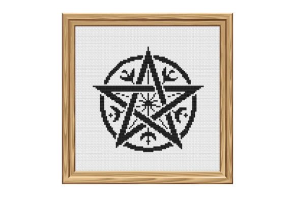 Download Pentacle Symbol Cross Stitch Pattern - Pentacle Collection
