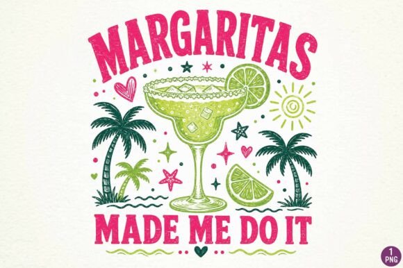 Download Retro Margarita Cocktail Sublimation Des - Premium Resources