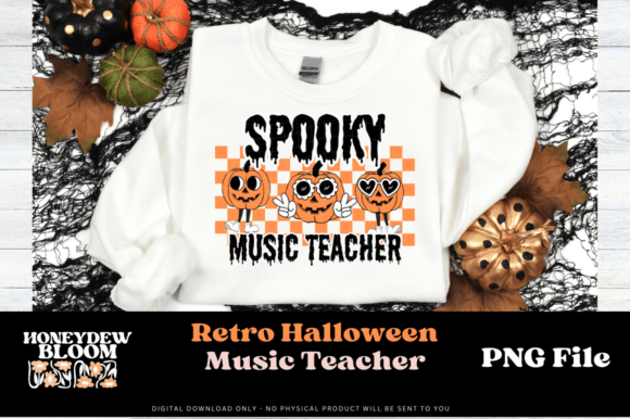 Download Retro Halloween Spooky Music Teacher - Retro Collection
