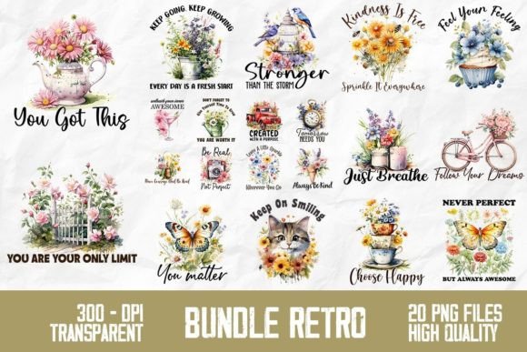 Download Retro Vintage Quote Design Bundle - Retro Collection